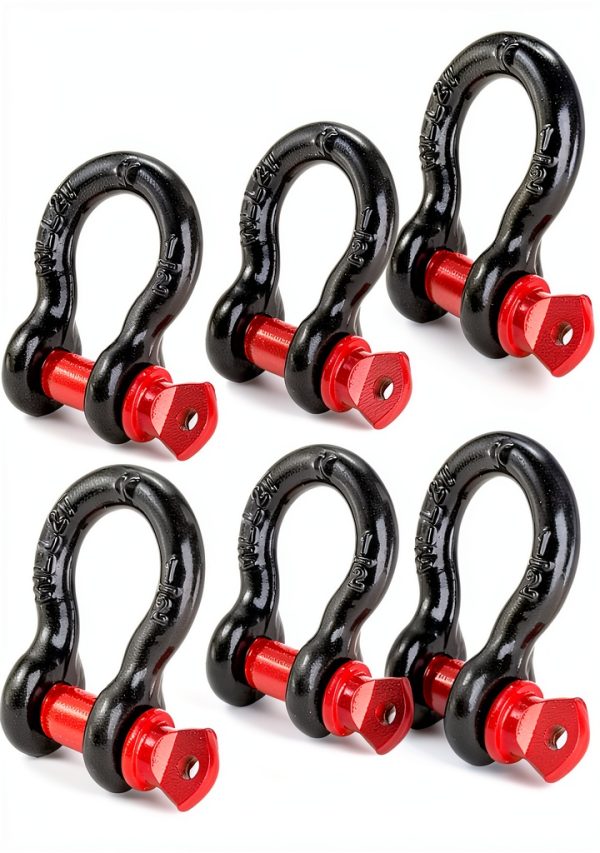 Bekith Carbon Steel D Ring Shackles for ATV UTV Trucks-0