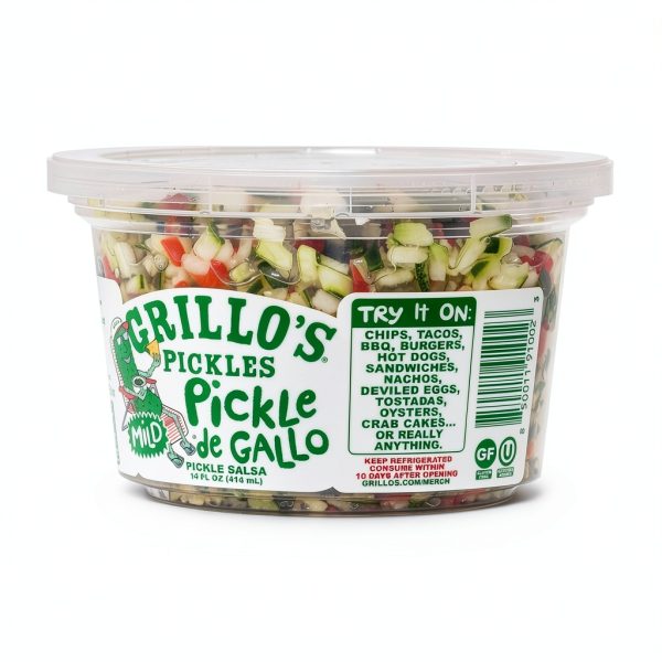 Grillo's Pickles Sweet Relish 14oz Gluten Free-4