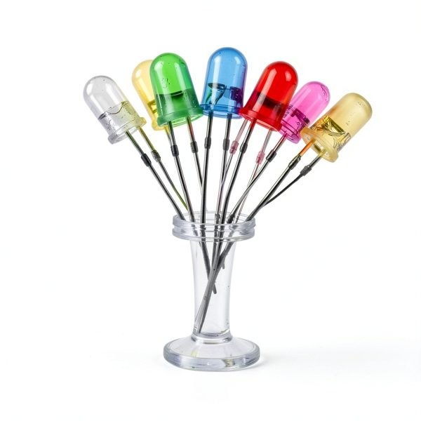 DAOKAI LED Diodes 5mm 5 Colors Low Power Long Life-3