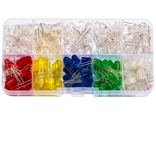 yoeruyo 5mm LED Diode Lights Assorted Kit DIY Electronics-1