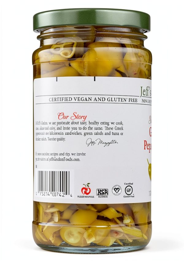 JEFF'S NATURALS Sliced Golden Greek Peperoncini-4