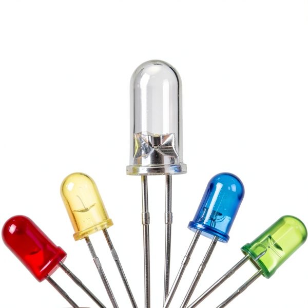 DAOKAI LED Diodes 5mm 5 Colors Low Power Long Life-1