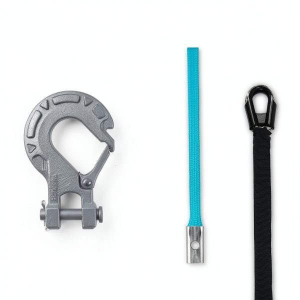 YUNFUER Winch Rope 32000 LBS Polyethylene Gray-3