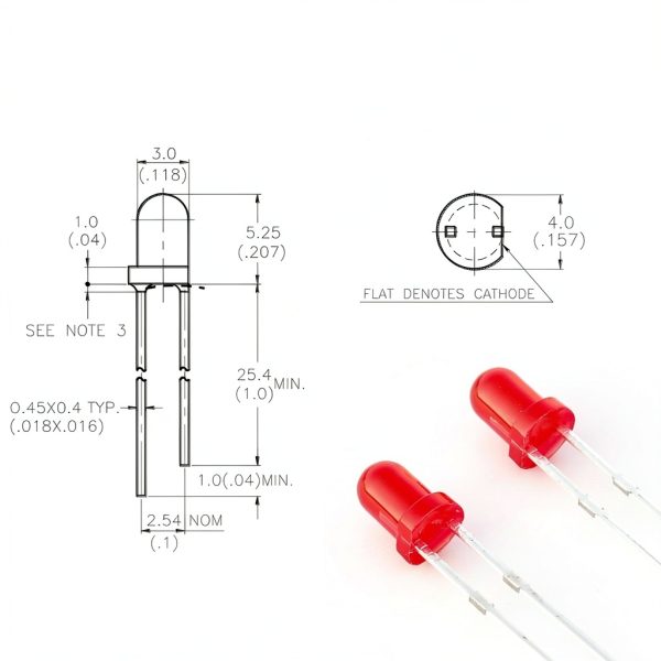 yoeruyo 3mm LED Diode Lights 300Pcs DIY Electronics Kit-4