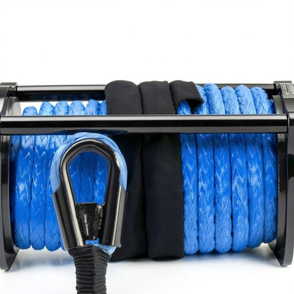 AXSIPEIX Winch Rope Kit Blue 1/4x50ft-2