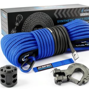 AXSIPEIX Winch Rope Kit Blue 1/4x50ft-0