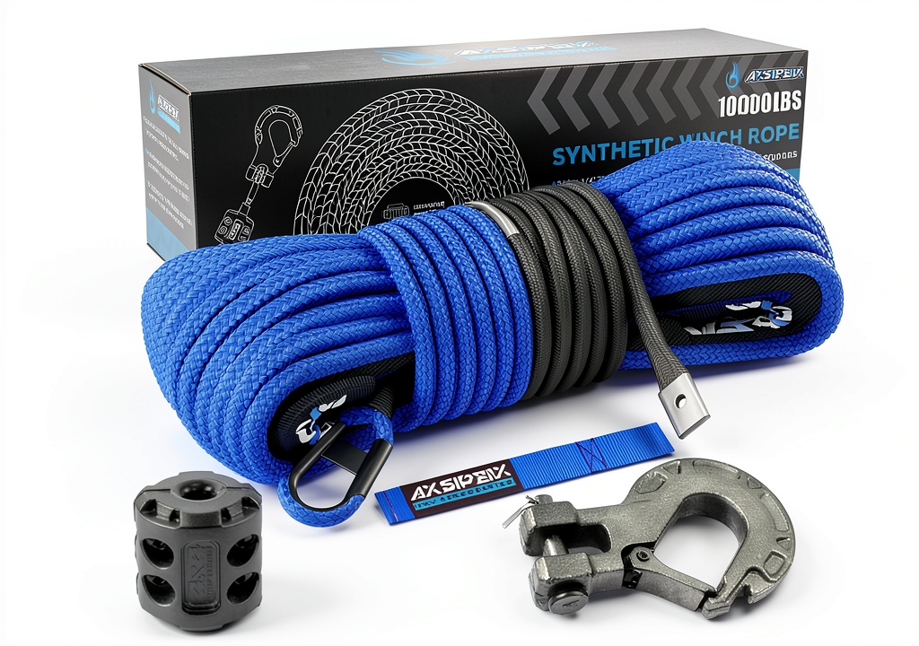 AXSIPEIX Winch Rope Kit in use