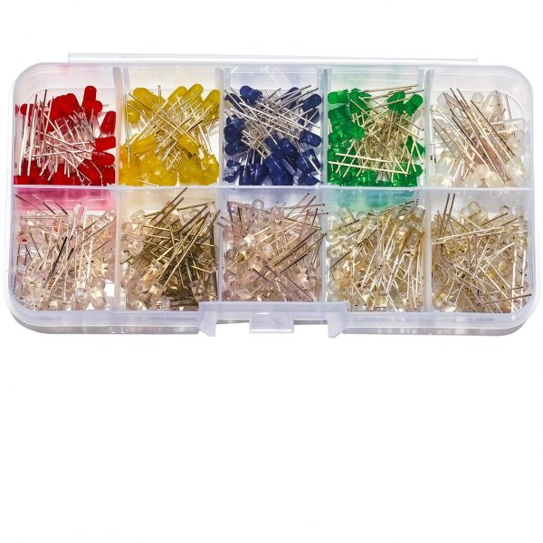 yoeruyo 3mm LED Diode Lights 300Pcs DIY Electronics Kit-1