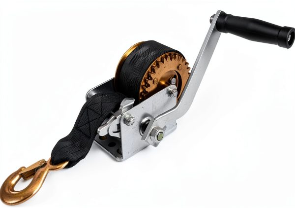 Jack Boss Hand Winch 1200 lbs Black Portable-0