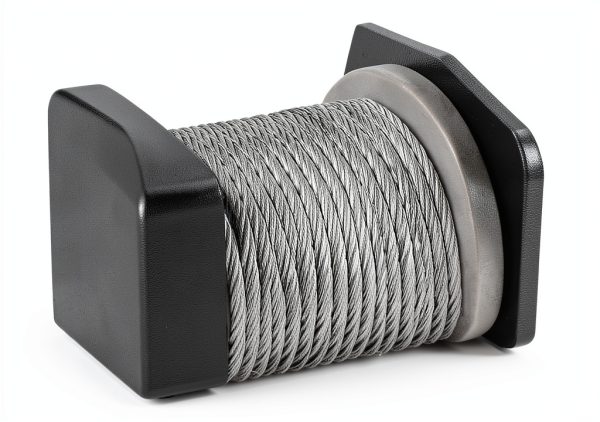 XPV AUTO 2500lb Steel Cable Winch Black-2