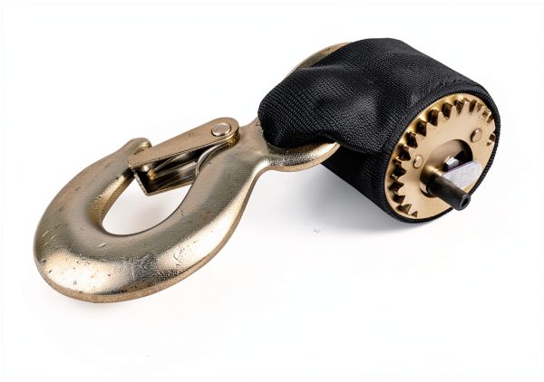 Jack Boss 800lb Hand Winch Black Steel Design-2