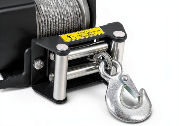 XPV AUTO 2500lb Steel Cable Winch Black-8