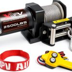 XPV AUTO 2500lb Steel Cable Winch Black-0