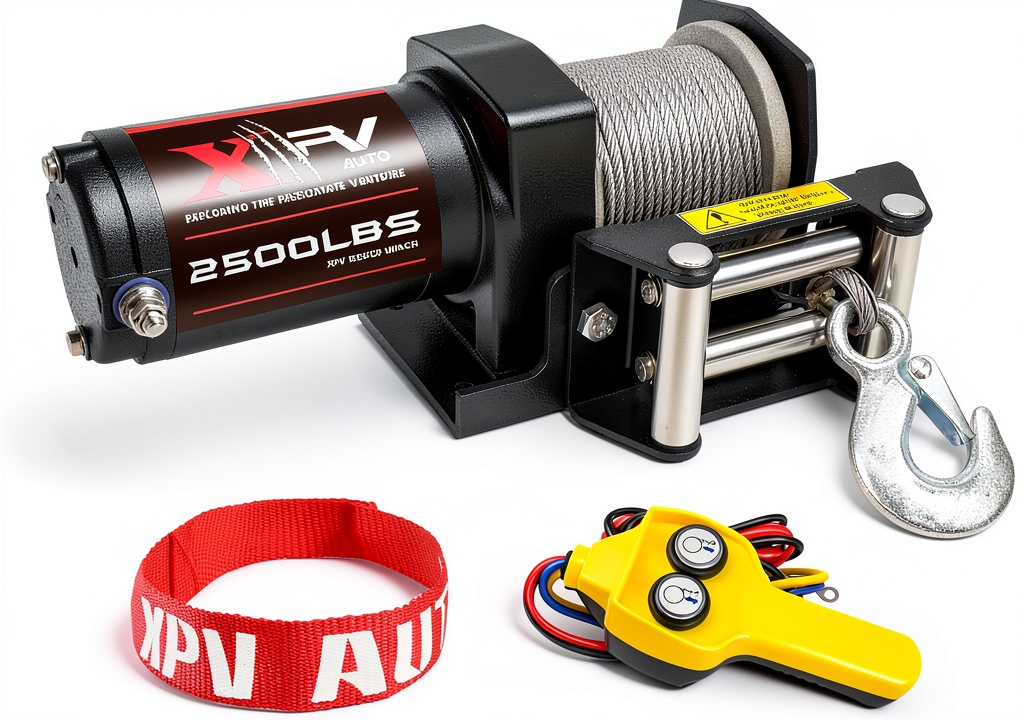 XPV AUTO 2500lb steel cable winch