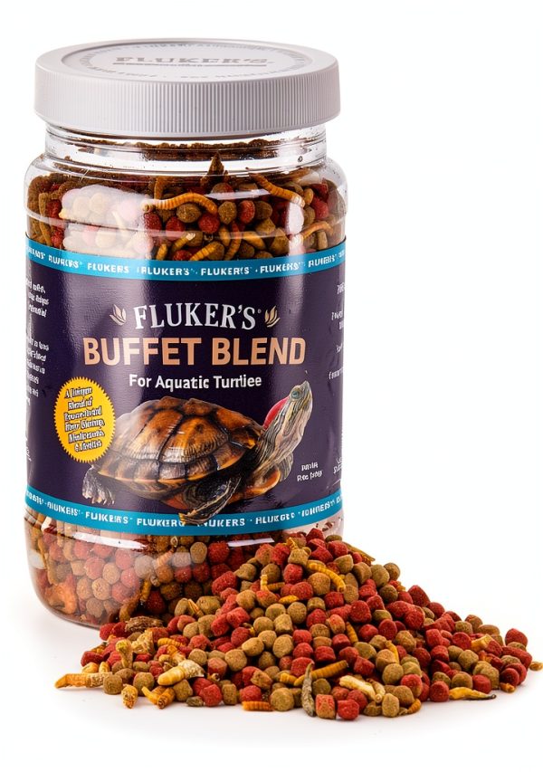 Flukers 70131 Buffet Blend Aquatic Turtle Food 12oz Premium Formula-1