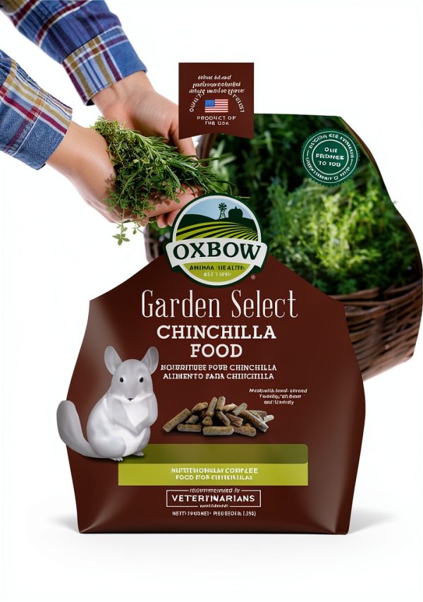 Oxbow Garden Select Chinchilla Food 3lb Non-GMO Pellets-0