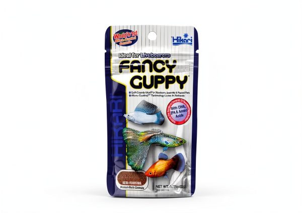 Hikari Tropical Fancy Guppy Food 3 Pack 0.77oz Each for Healthy Growth-0