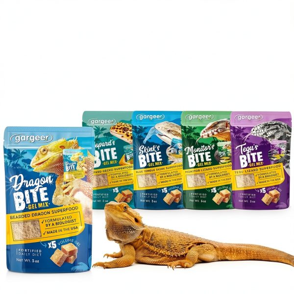 Bearded Dragon Food 3oz Gel Diet by Gesy Designs Premium USA Formula-5