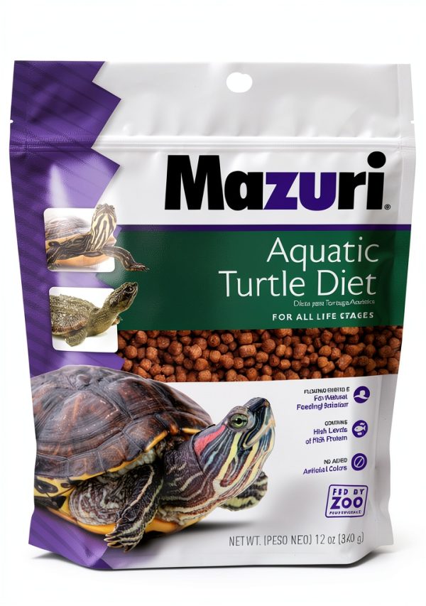Mazuri Nutritionally Complete Aquatic Turtle Food Freshwater 12 oz-0