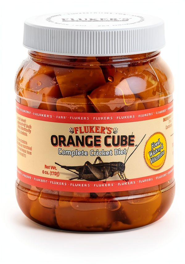 Fluker's Orange Cube Complete Cricket Diet Gut Load Food 6 oz-1