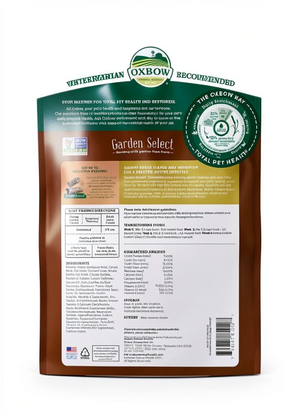 Oxbow Garden Select Chinchilla Food 3lb Non-GMO Pellets-2
