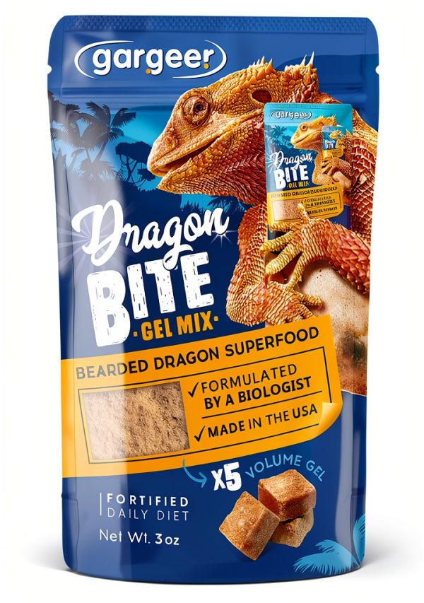 Bearded Dragon Food 3oz Gel Diet by Gesy Designs Premium USA Formula-0