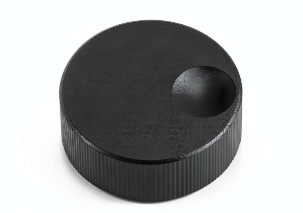 Hapivida Aluminum Volume Knob for Guitar Amps, Black Solid Control-4