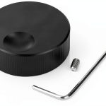 Hapivida Aluminum Volume Knob for Guitar Amps, Black Solid Control-0