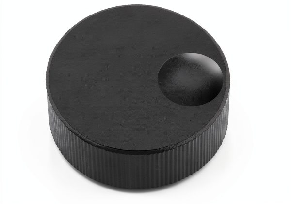 Hapivida Aluminum Volume Knob for Guitar Amps, Black Solid Control-2
