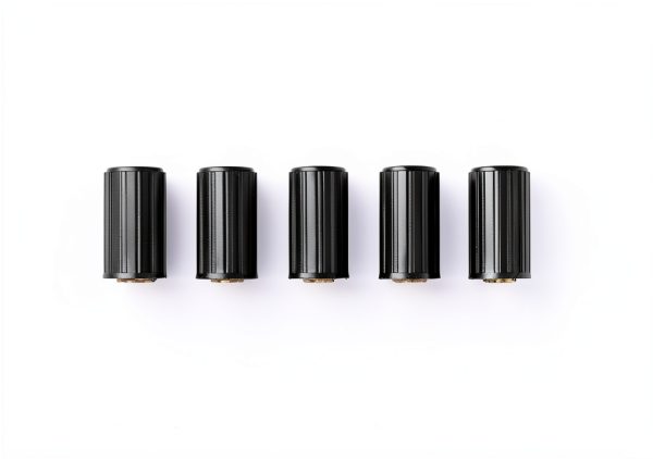 5 PCS Universal Control Knobs 10x14mm with Brass Insert for 4mm Shafts-0