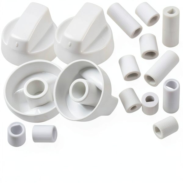 Seentech 4-Pack Universal Control Knobs with 12 Adapters White-1