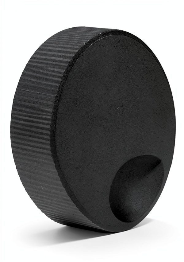 Hapivida Aluminum Volume Knob for Guitar Amps, Black Solid Control-1