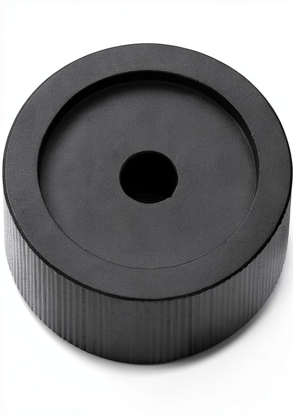 Hapivida Aluminum Volume Knob for Guitar Amps, Black Solid Control-8